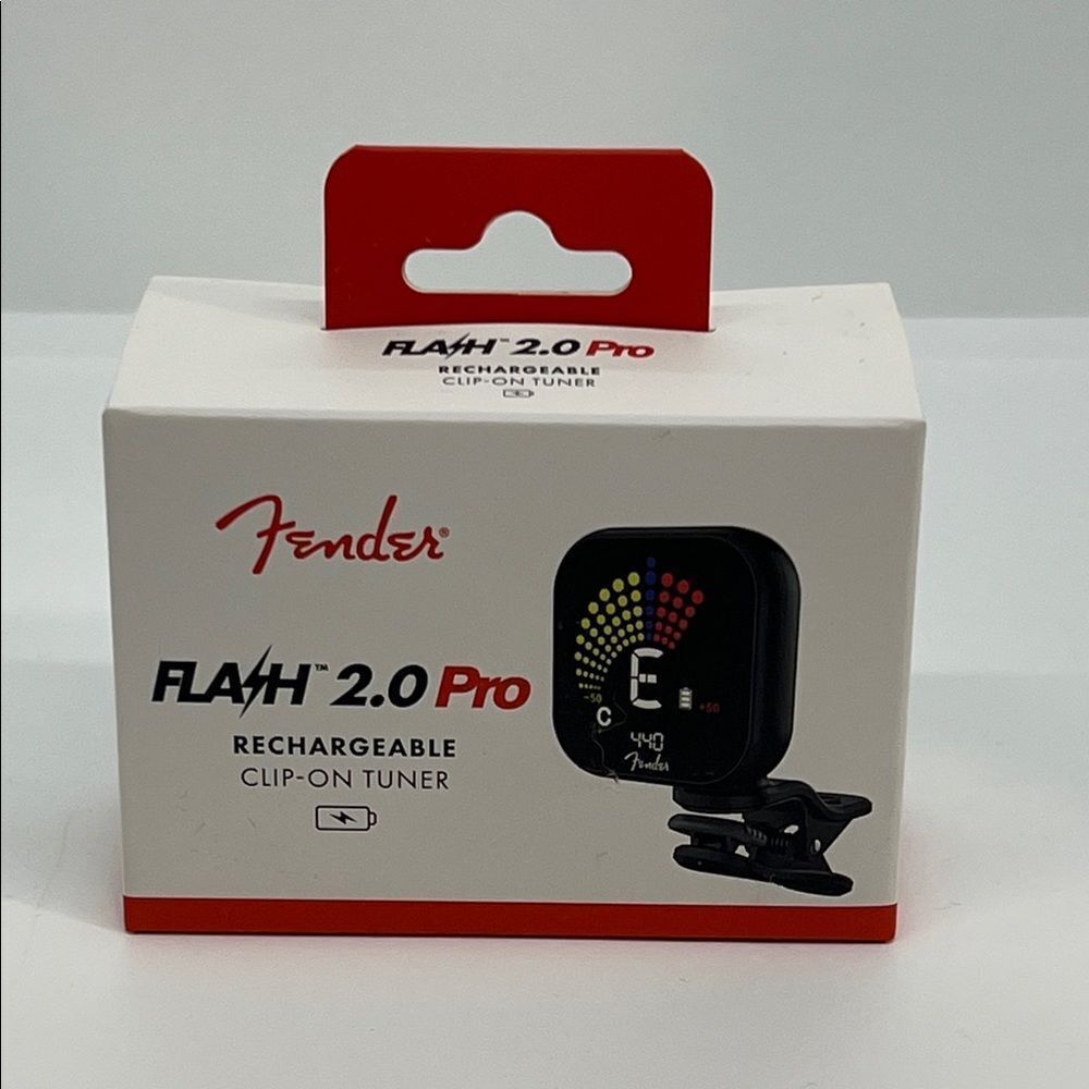 Fender Flash 2.0 Pro Rechargeable Clip-On Guitar Tuner. Brand New!!!